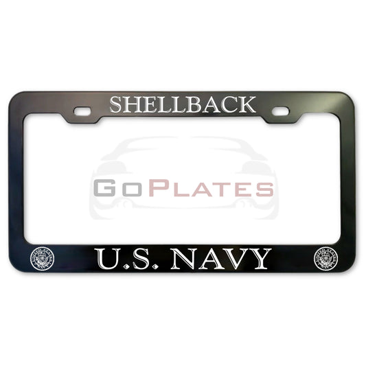 U.S. Navy Pride License Plate Frame – Anodized Aluminum