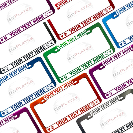 Custom License Plate Frame-Reverse Engraved | Designer Style