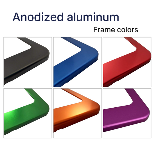Anodized Aluminum vs. Powder Coating: Why It Matters for Your License Plate Frame | GoPlates