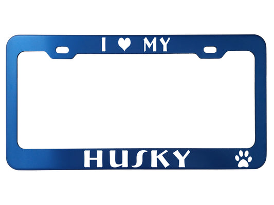 Custom License Plate Frames for Pet Lovers