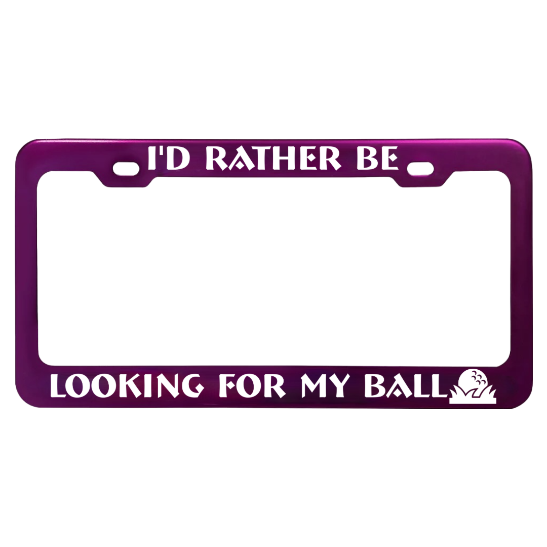 The Best Custom License Plate Frames for Golfers