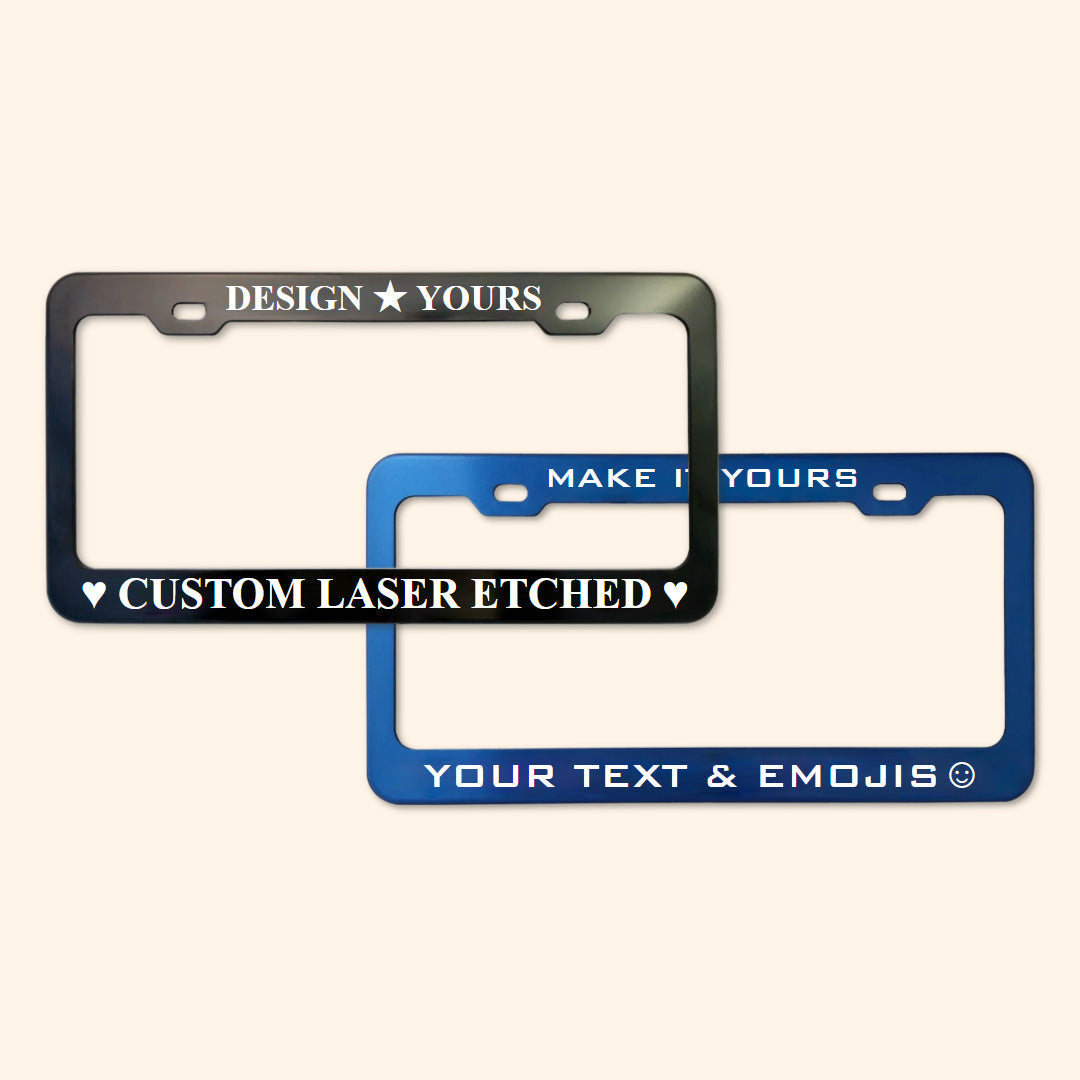 Custom License Plate Frames
