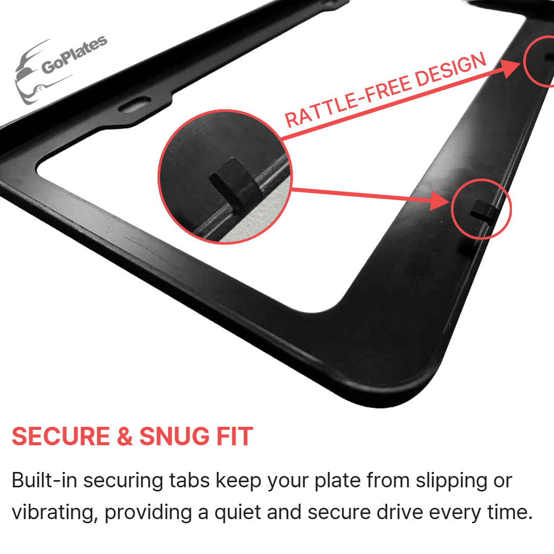 Custom License Plate Frame – Single