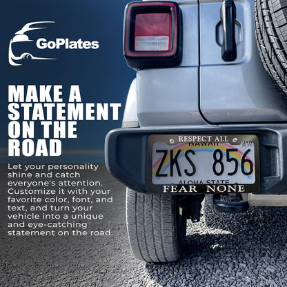 Custom License Plate Frame – Single