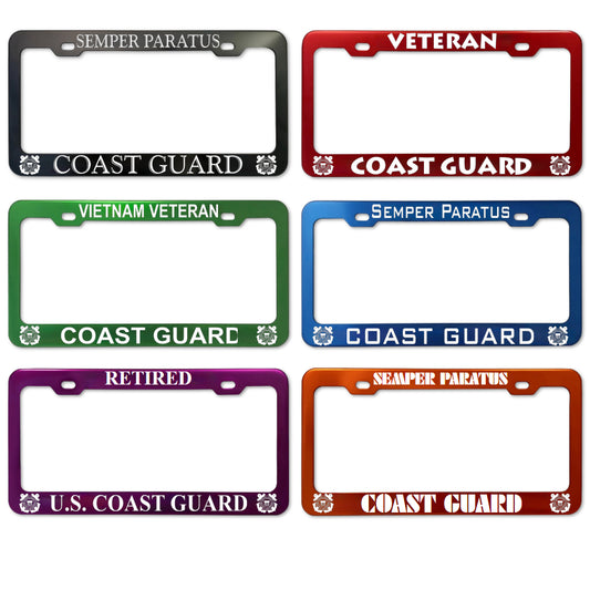 U.S. Military - Coast Guard Custom License Plate Frames