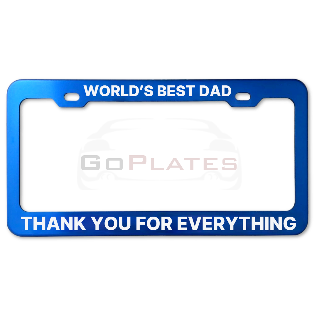 World's Best Dad Thank You For Everything - Blue Frame v2