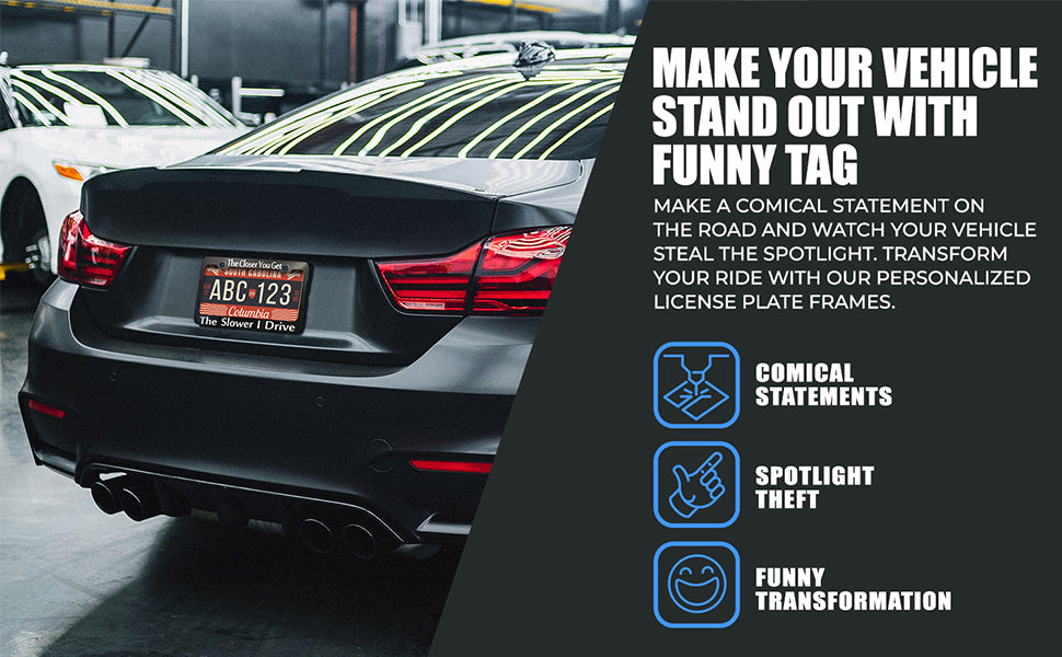 Custom License Plate Frame – Single