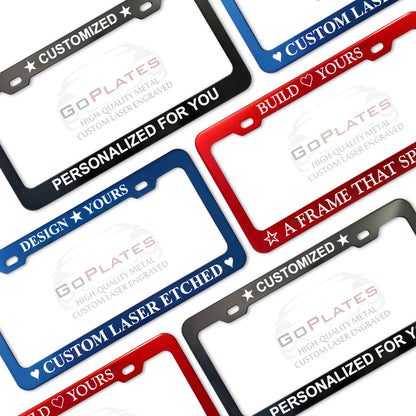 Custom License Plate Frame – Single