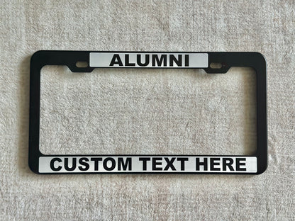 Reverse Engraved License Plate Frame – High-Contrast Custom Design