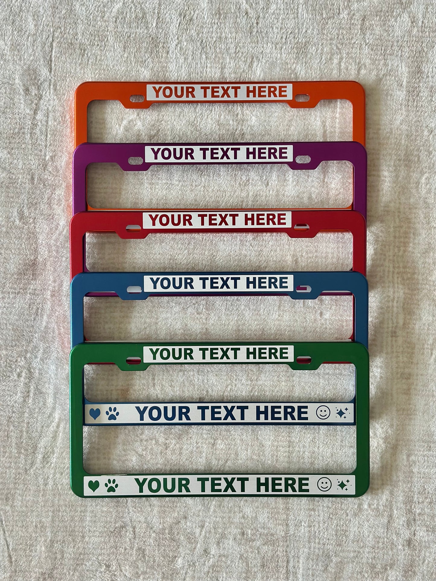 Reverse Engraved License Plate Frame – High-Contrast Custom Design