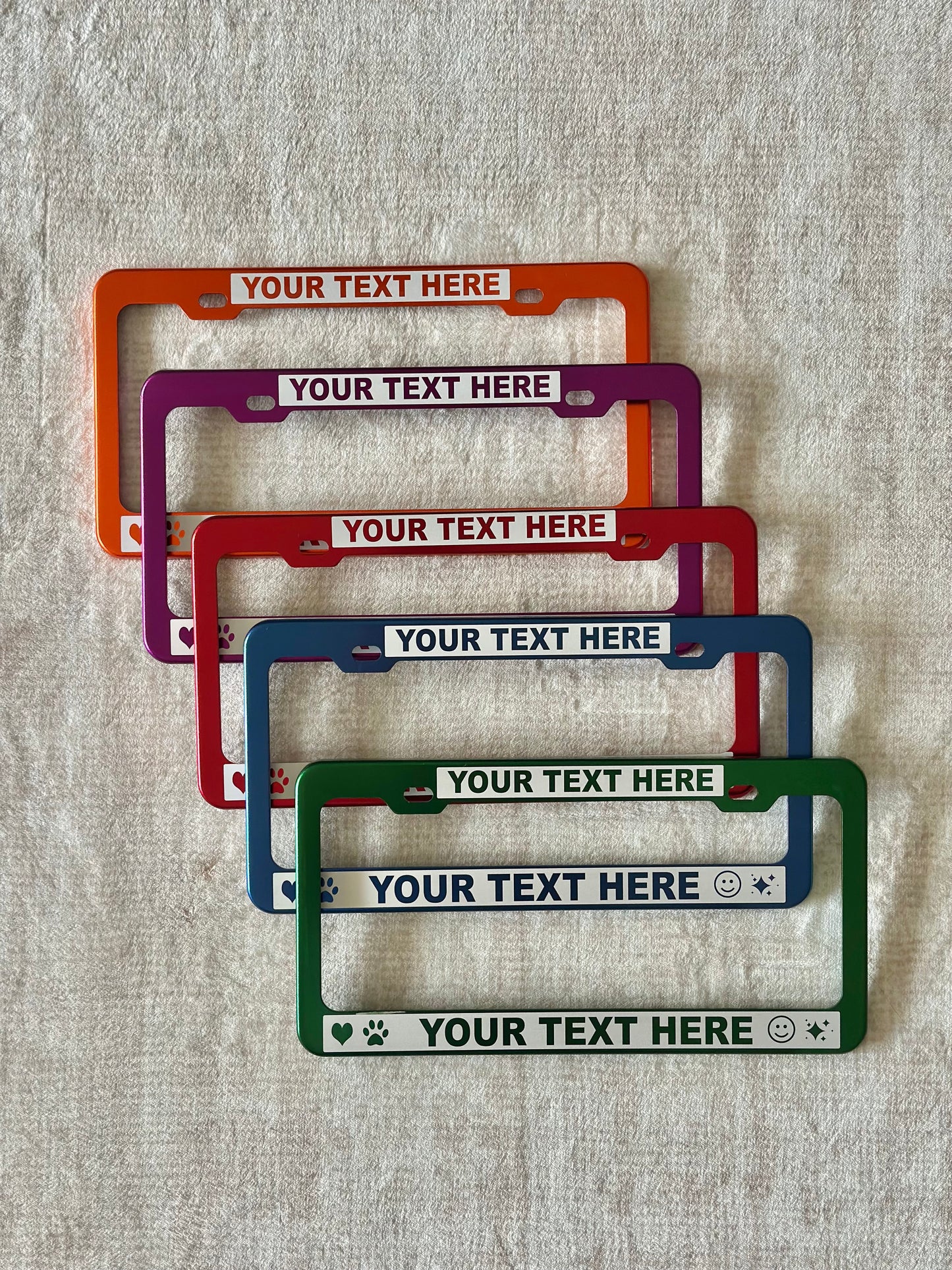 Reverse Engraved License Plate Frame – High-Contrast Custom Design