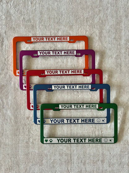 Reverse Engraved License Plate Frame – High-Contrast Custom Design