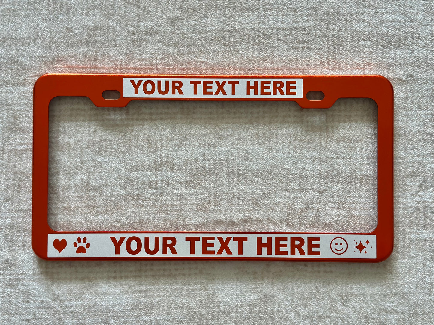 Reverse Engraved License Plate Frame – High-Contrast Custom Design