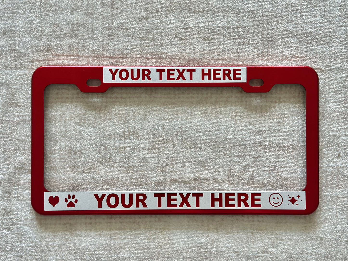 Reverse Engraved License Plate Frame – High-Contrast Custom Design