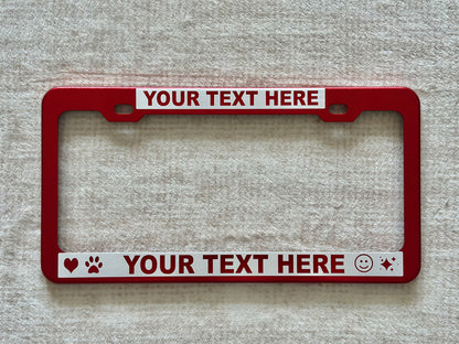 Reverse Engraved License Plate Frame – High-Contrast Custom Design