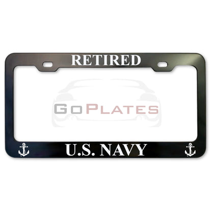 U.S. Navy Pride License Plate Frame – Anodized Aluminum
