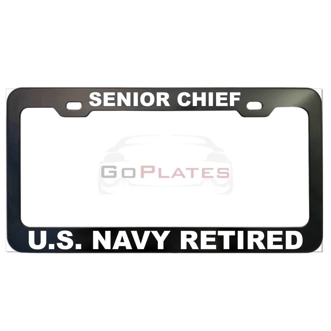 U.S. Navy Pride License Plate Frame – Anodized Aluminum
