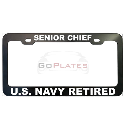 U.S. Navy Pride License Plate Frame – Anodized Aluminum