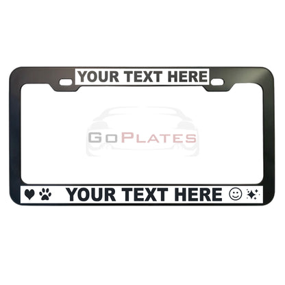 Custom License Plate Frame-Reverse Engraved | Designer Style