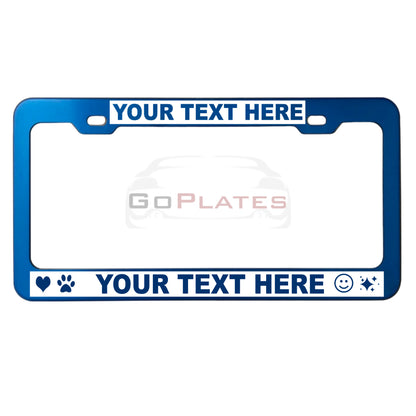 Custom License Plate Frame-Reverse Engraved | Designer Style