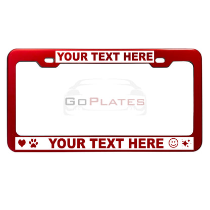 Custom License Plate Frame-Reverse Engraved | Designer Style