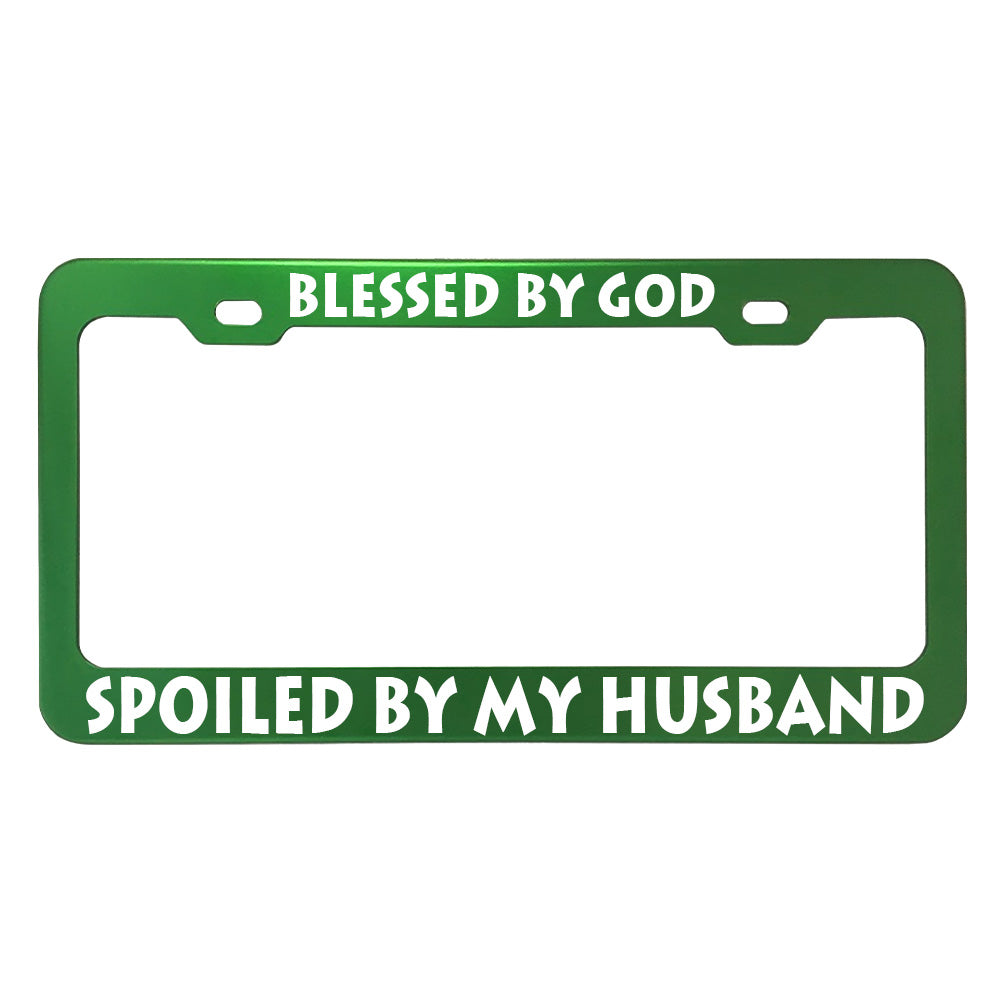 Funny Phrase License Plate Frames - Anodized Aluminum