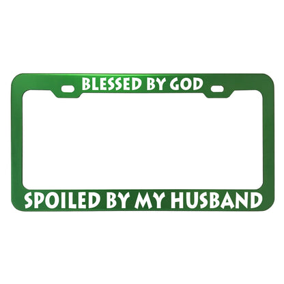 Funny Phrase License Plate Frames - Anodized Aluminum