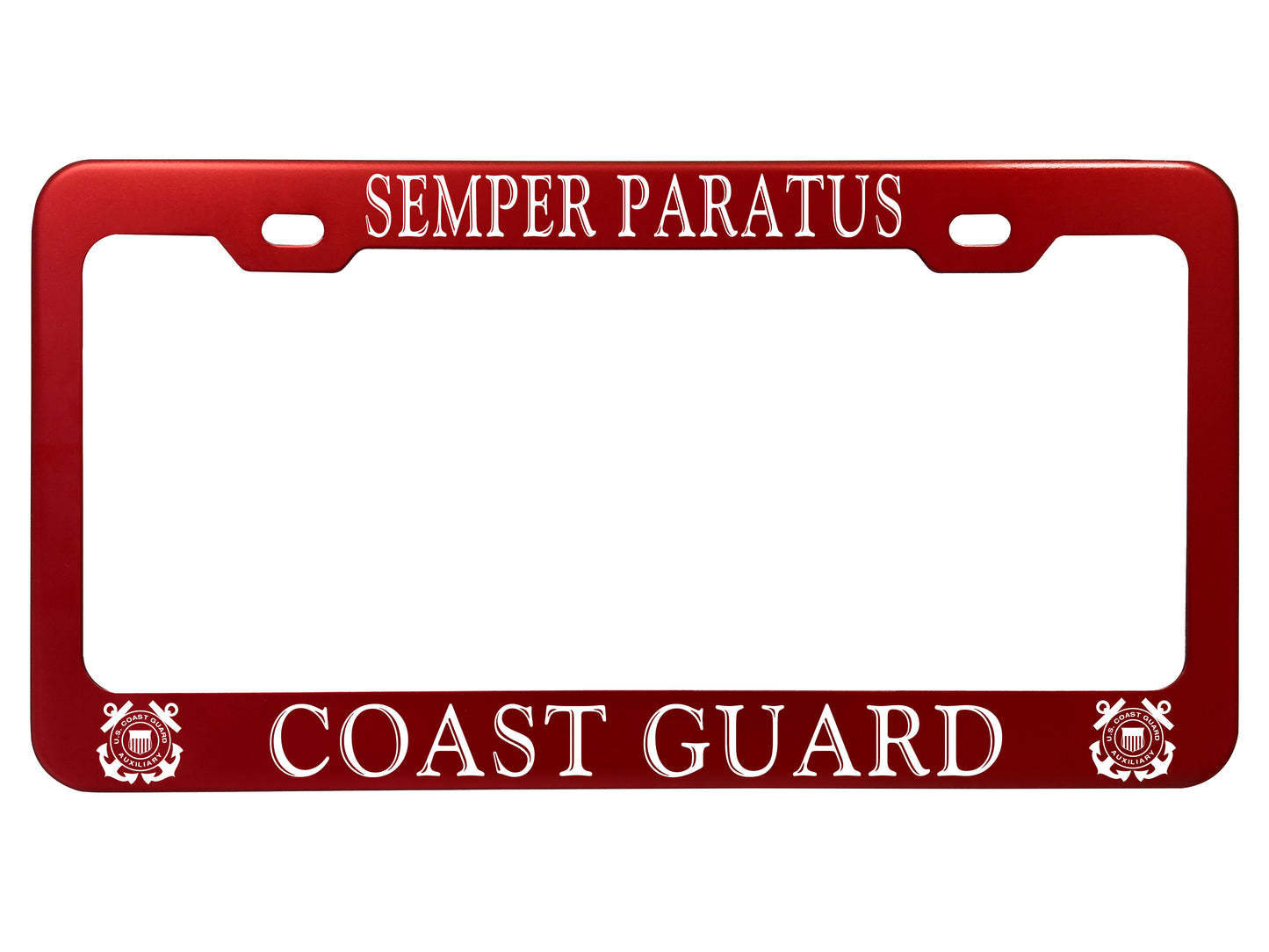 Military License Plate Frames - Anodized Aluminum