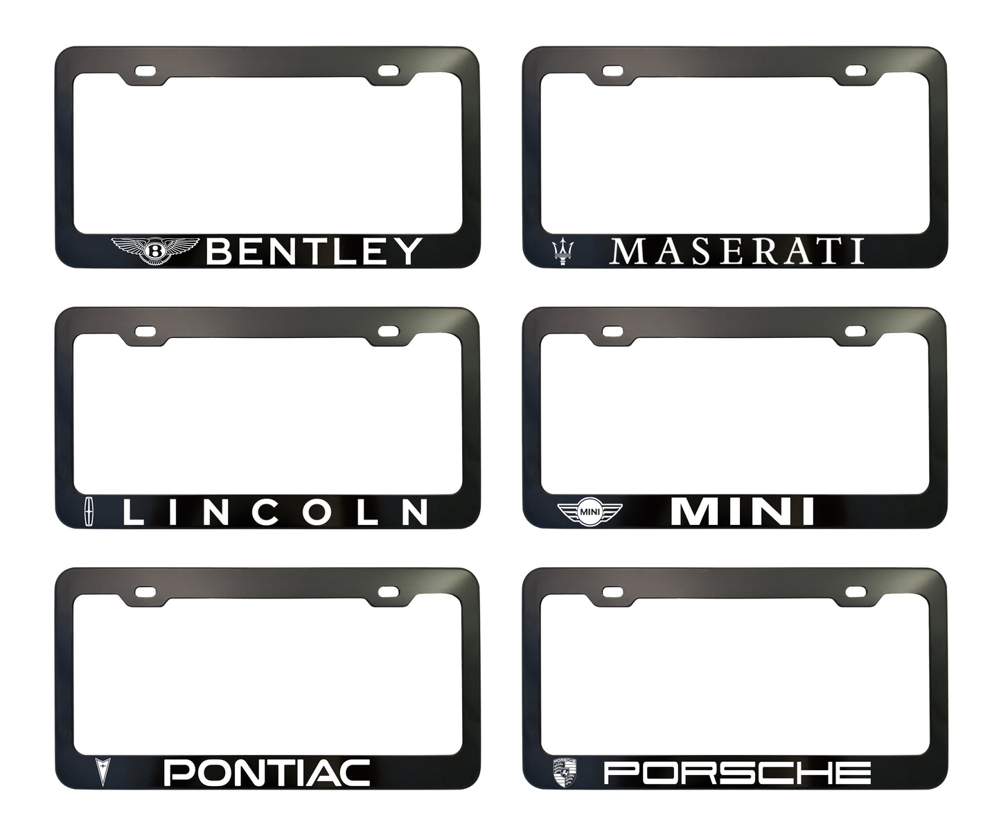 Factory License Plate Frames - Anodized Aluminum