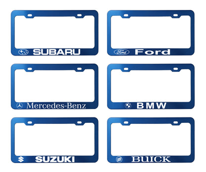 Factory License Plate Frames - Anodized Aluminum