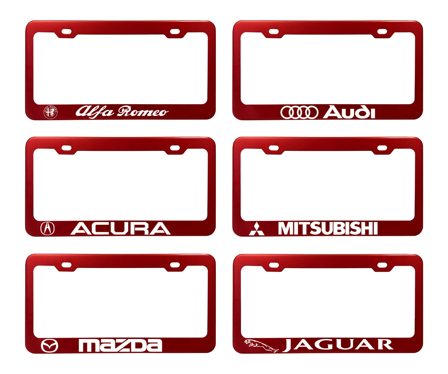 Factory License Plate Frames - Anodized Aluminum