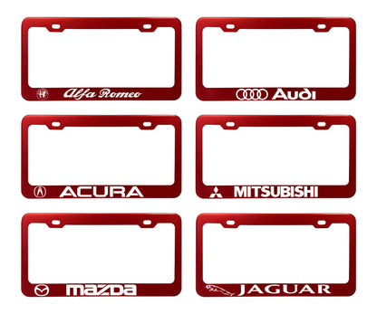Factory License Plate Frames - Anodized Aluminum