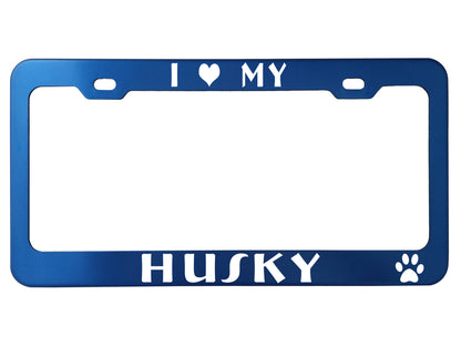 Pet License Plate Frames - Anodized Aluminum