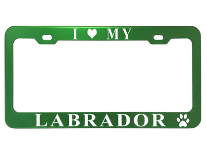 Pet License Plate Frames - Anodized Aluminum
