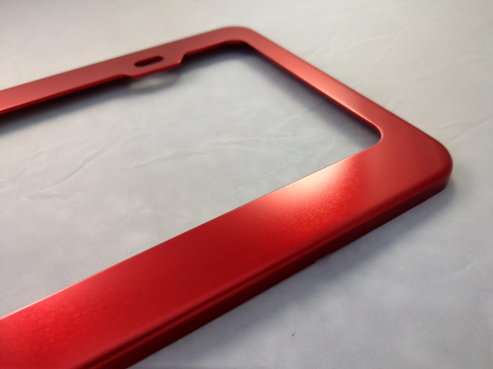 Pet License Plate Frames - Anodized Aluminum