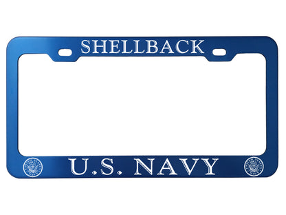 Military License Plate Frames - Anodized Aluminum